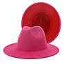 Polyester Cotton Vegan Material Two Tone 60 Colour Fedorahat Fedora Hat for Women Men Party Show Music Festival Dress