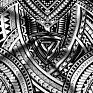 Polynesian Samoan Tribal Design Digital Printing 100% Polyester Fabric