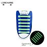 Premium Lazy Luminous Silicone Elastic No Tie Shoelaces Flat Free Opp Packaging