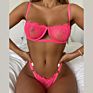 Price Pink Lace Balconette Bralette Set Lenceria Lingerie Womens Set