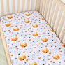 Printing Soft Baby Fitted 100% Cotton Crib Sheet Set