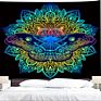 Psychedelic Budhha Tapestry Trippy Mushroom Hand Background Cloth Mandala Pattern Carpet