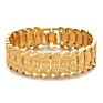 Punk 24K Gold Plated Multi Shape Bracelet Curb Cuban Chain Gold Color Brass Bracelets Bangle for Men Women Jewelry Gifts
