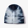 Rainbow Color Hip Pop Cuffed Skull Hats for Men Women Stylish Warm Tie Dye Knitted Beanie Hat