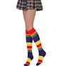 Rainbow Striped Long Socks Women Stockings Cosplay Student Kawaii High Socks Girls over Knee Stockings