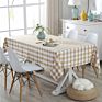 Red and White Rectangle Polyester Plaid Table Cloth Checkered Gingham Tablecloth for Picnic,Holiday,Dinner,Kitchen