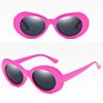 Retro Designer Sunglasses Famous Brands Outdoor Male Female Black White Uv400 Oval Sunglasses