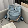 Retro Large Big Pu Leather Backpack Women Female Shoulder Strap School Bag