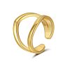 1PCS 18K gold plated ear clip women