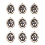 Rose Flower Charms Enamel Alloy Charms for Diy Jewelry Necklace Bracelet Making