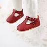 Rubber Sole T-Bar Newborn Prewalker Anti-Slip Toddler Baby Girl Shoes