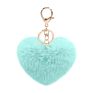 Sell Cheer Heart Key Chain Fluffy Keychain Pompom Tassel Pompom Ball Pom Pom Keychain