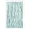 Shower Curtains Solid Pongee Fabric Geometric Textured Tufted Design Pinch Pleat Waterproof Shower Curtain
