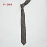 Skinny 6Cm Adult Neck Tie Black Navy Narrow Classic Neck Ties Plaid Cotton Ties