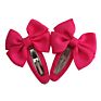 Snap Hair Clips with Bow Barrettes Bb Clips Hairbows Hairgrips Headwear Accessories for Baby Girls