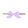 Soild Linen Cotton Bows Nylon Headbands Cute Newborn Baby Girls Stretchy Nylon Head Bands Kids Girls Soft Headwear