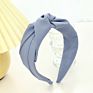 Solid Color Cloth Cross Knot Headband for Women Headband