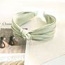 Solid Color Fabric Headband Hairbands Korean Wide Middle Knot Headband