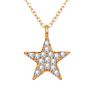 Star Moon Heart Pendant Choker Necklace for Women Multi Layers Gold Plated Gift Jewelry