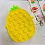 Strawberry Bag Purse Handbags Push Pop Bubble Toy Fidget Silicone Crossbody Sensory Toys Messenger Bag