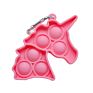 Stress Released Mini Push Bubble Fidget Key Chain Toys,Small Simple Pop Bubble Fidget Keychains Toys