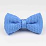 Style Men Women Soild Color Knit Bowtie Adjustable Double Deck Butterfly Bowties Designer Knitting Dress Knitted Bow Tie