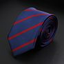 Stylish Men's Stripe Necktie College Style Red Navy Blue Green Multi-Color Twill Cosplay Party Business Wedding Neck Ties