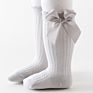 Thin Hollow High Tube Long Baby Kids Sweet Style Bow Socks Newborn Knee Girl Stocking