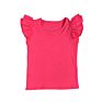 Toddler Knitted T Shirt Multi Color Baby Girls Blank T-Shirts Solid Flutter Sleeves Kids Boutique Clothing