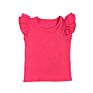 Toddler Knitted T Shirt Multi Color Baby Girls Blank T-Shirts Solid Flutter Sleeves Kids Boutique Clothing