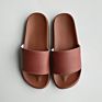 Unisex Slipper Indoor Outdoor Sliders Sandal, Light Orange Blank Color Sandals Pvc Slides