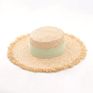 Upf50 Women Wide Brim Straw Panama Roll up Hat Fedora Beach Sun Hat