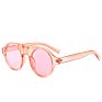 Vintage round Shape Sunglasses Woman Designer Hollow Middle Plastic Sun Glasses