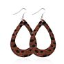 V&R 8 a Set Jewelry Teardrop for Women Girls Leaf- Handmade Lightweight Drop Dangle Leather Earrings