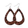 V&R 8 a Set Jewelry Teardrop for Women Girls Leaf- Handmade Lightweight Drop Dangle Leather Earrings