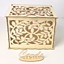 Wedding Decorations Card Box and Guest Book Roses Wooden Card Holder Money Box Security Heart Lock Rustic Supplies Wooden Box