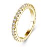 Wedding Engagement Jewelry 925 Sterling Silver White Gold Cubic Zirconia Ring