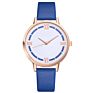 Wj-8312 Stylish Woman Multicolor Watches Circle Dial Creative Leather Band Popular Ladies Wrist Watches