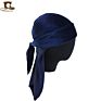 Women Men Plain Polyester Du Rags Turban Bigger and Thicker Plain Solid Velvet Durag Durags for Men