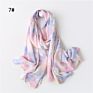 Women Soft Ombre Chiffon Scarf Long Scarves Shawl Gradient Polyester Hijab Lightweight Sun Proof Long Muslim Head Wraps