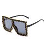 Yiding Squared Uv 400 Protection Rhinestone Oversized Shades Diamond Sunglasses Women Sun Glasses Shades with Rhinestones