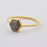 Zg0449 Healing Crystal Jewelry Ring Stacking Natural Gemstone Crystal Ring