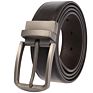 Zk707-3 Zinc Alloy Pin Buckle Genuine Leather Belt for Men