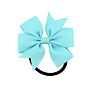 Zn Colorful Ribbon Hair Bows Girls Baby Children Elastic Hair Rope Hair Accessories