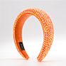 13 Multicolor 45Mm Wide Sponge Crystal Hair Bands Padded Hair Hoop Rhinestone Headbands for Girls Women