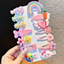 14 Pcs/Set Girls Cute Colorful Cartoon Flower Hairpins Kids Sweet Hair Clips Barrettes Hair Accessories Hairgrips