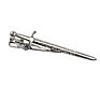 1 Piece Chrome Stainless Tie Clips Scissors Ax Car Owl Sword Hammer Shape Metal Tie Clip for Men Necktie Clips Pin for Mens Gift