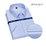 25 Short Sleeve Options 100% Cotton Rts Men's Business Formal Shirt Non Iron Dress Shirt for Men