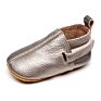 3Lb007 Stock -Selling Genuine Leather Baby Boy Toddler Shoes, Faux Suede Soft Sole Baby Shoes