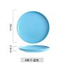 7/8/10 Inch European Nordic Style Flat Plain White round Porcelain Ceramic Dessert Dinner Plate for Restaurant